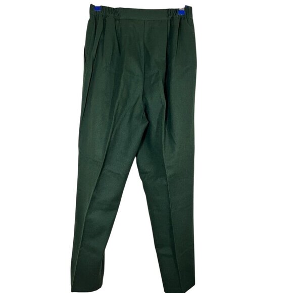 Retro Wool Pant 14 Green Neutral Minimalist Festive Classic Chic Boho Western - Picture 7 of 10